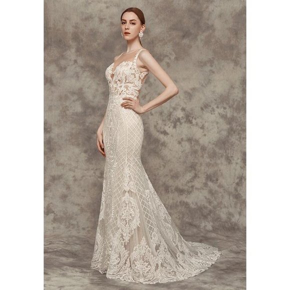 Calla Blanche Victoria 16243 Sample Wedding Gown 8